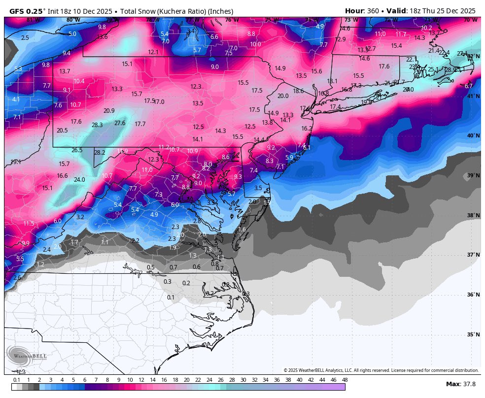 🚨🚨HAPPY HOUR GFS WITH A HUGE SNOWSTORM ON CHRISTMAS 🚨🚨