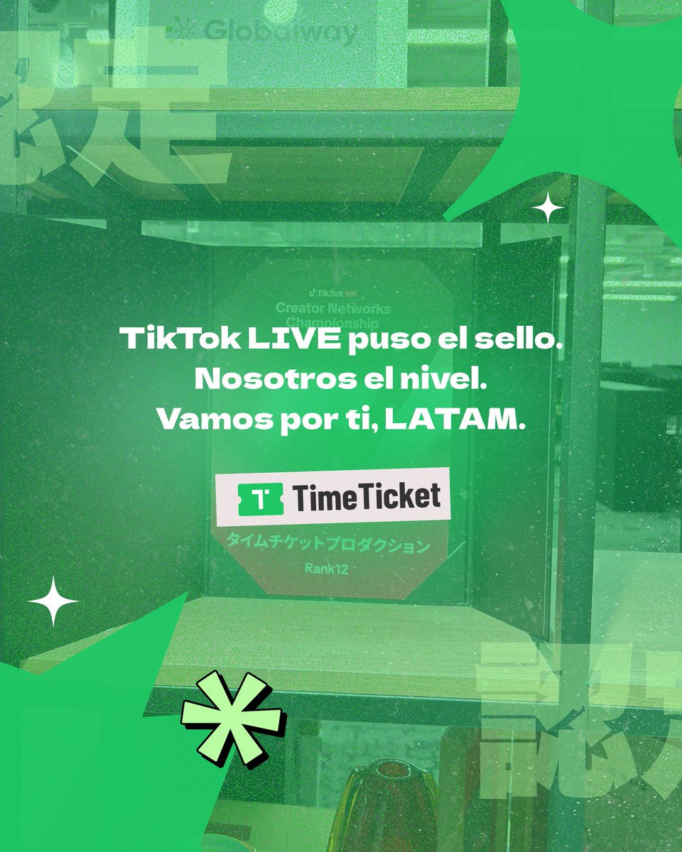 TimeTicketLATAM's tweet photo. TikTok LIVE reconoce el trabajo de Time Ticket 🏆 Un logro que nos impulsa a seguir creciendo a nivel global. LATAM, esto recién empieza ⚡🚀 #TimeTicket #TikTokLIVE #Reconocimiento #NivelArriba https://t.co/eLfwUWPaHW