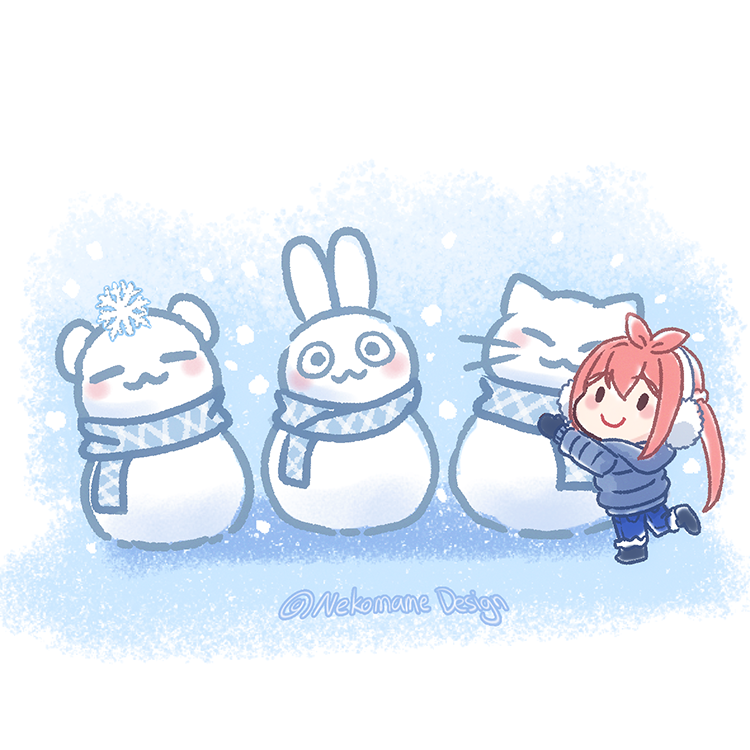 Winter Wonderland ❄️❄️⛄️
Got lots of snow today 
#Winter #Originalart #Snow