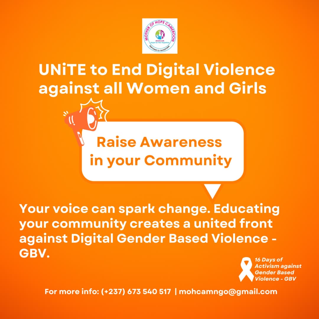 5/6 Stay Respectful Online. End Digital Violence.

Every click, comment, and share counts. Let’s choose respect, protect privacy, and stand together to end digital violence against women and girls. A safer digital space starts with you.

Unite. Speak up. Act responsibly online.
