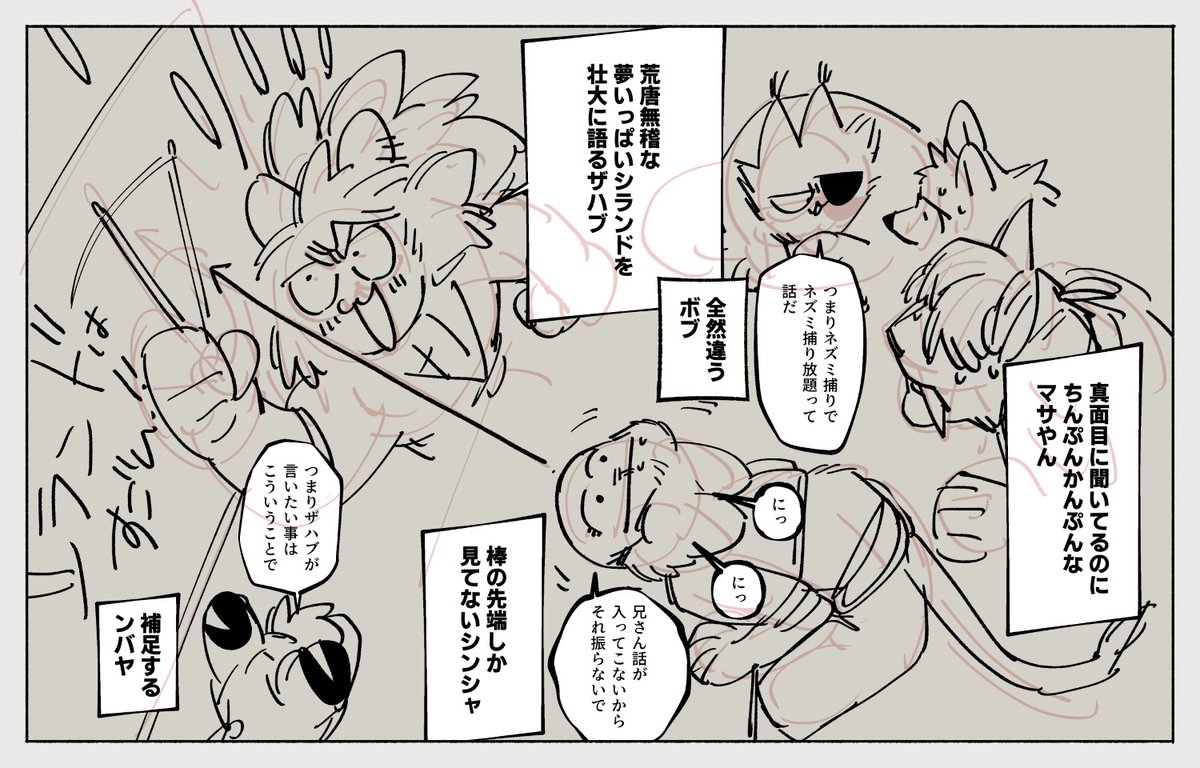 何ていうかこんな感じ…
御猫ども自由。 #シランド小話 