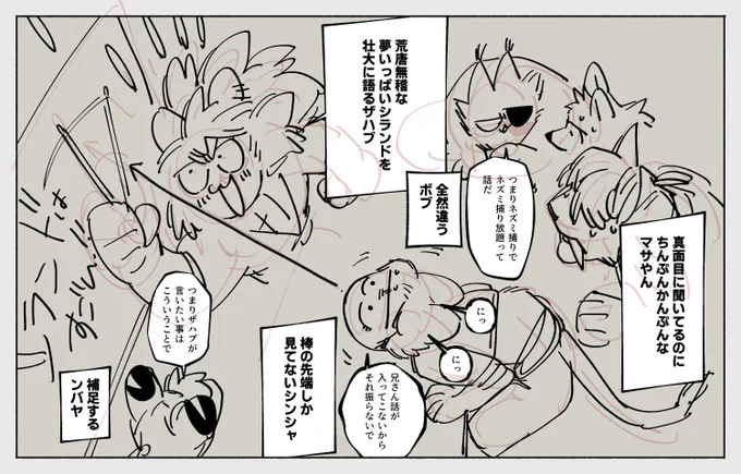 何ていうかこんな感じ…
御猫ども自由。 #シランド小話 