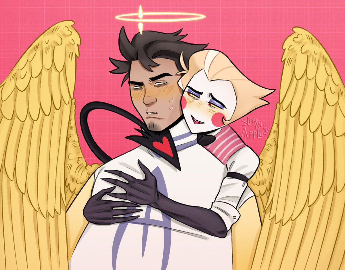 sl666pyapple's tweet image. I'm so insane about them #adamsapple #HazbinHotel