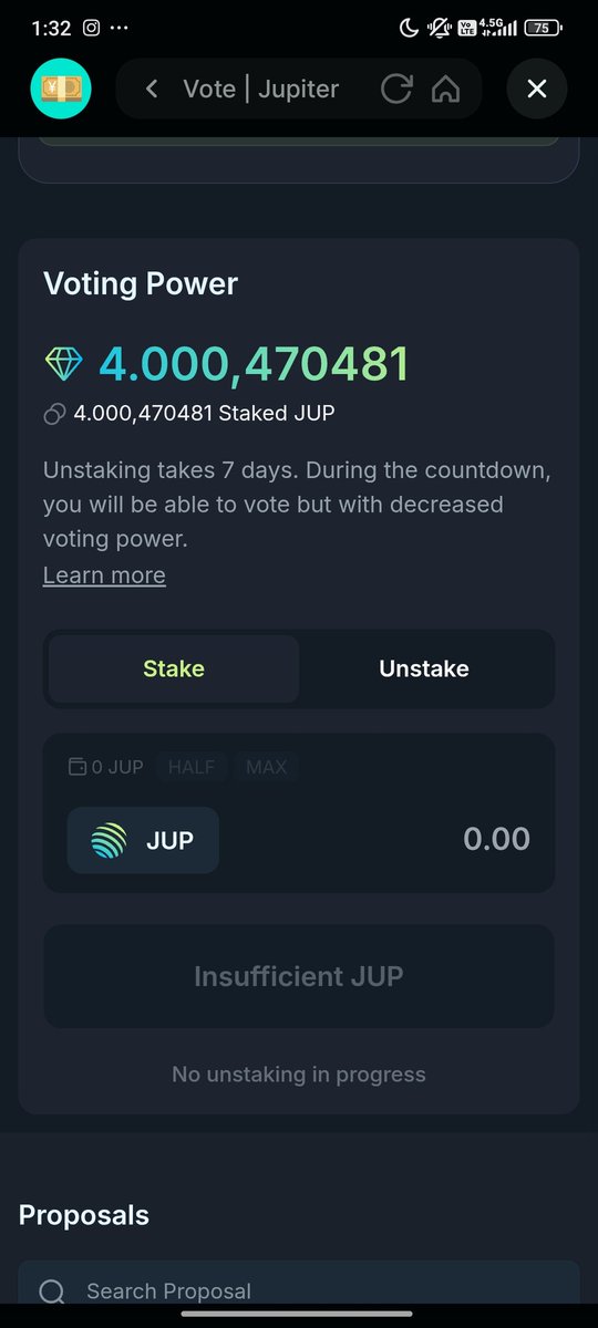 Boşta duran $pump tokenlarımı jup yapıp stakeledim next icolarda görüşmek üzere <a href="/JupiterExchange/">Jupiter</a>