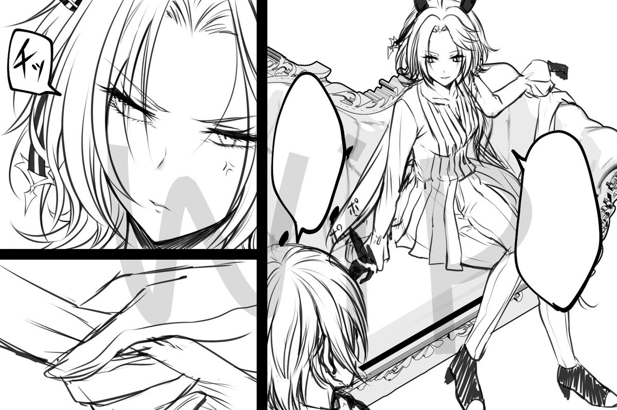 黒のハイネックも着てそうなんですけどこちらの都合により省きまーーー(服の構造も適当よ…… 