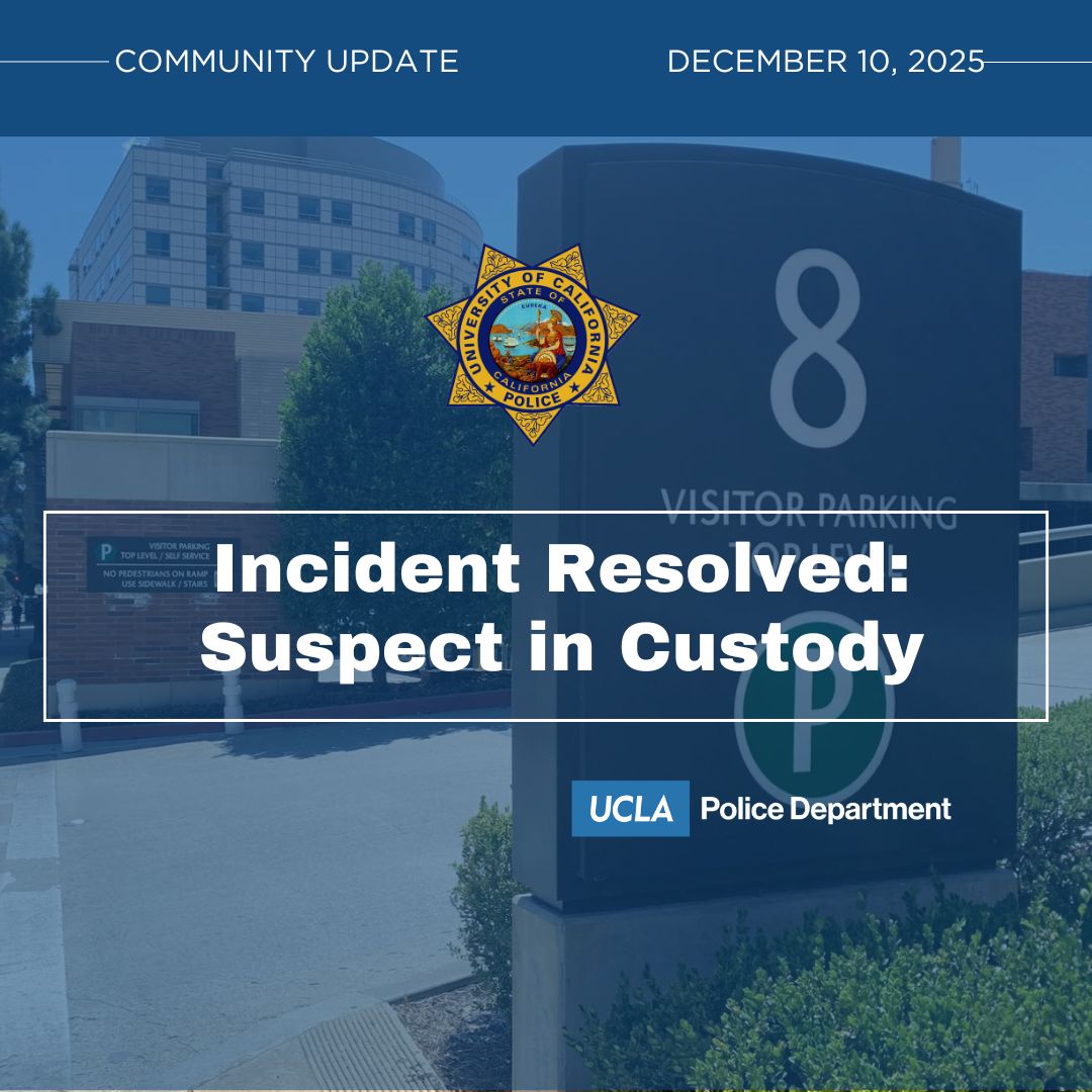 UCLA Police Department tweet media