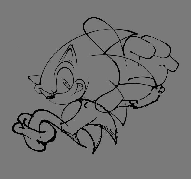 I will finish tomorrow, I swear! 
Oh and day 10 of drawing sonic until Christmas or something…