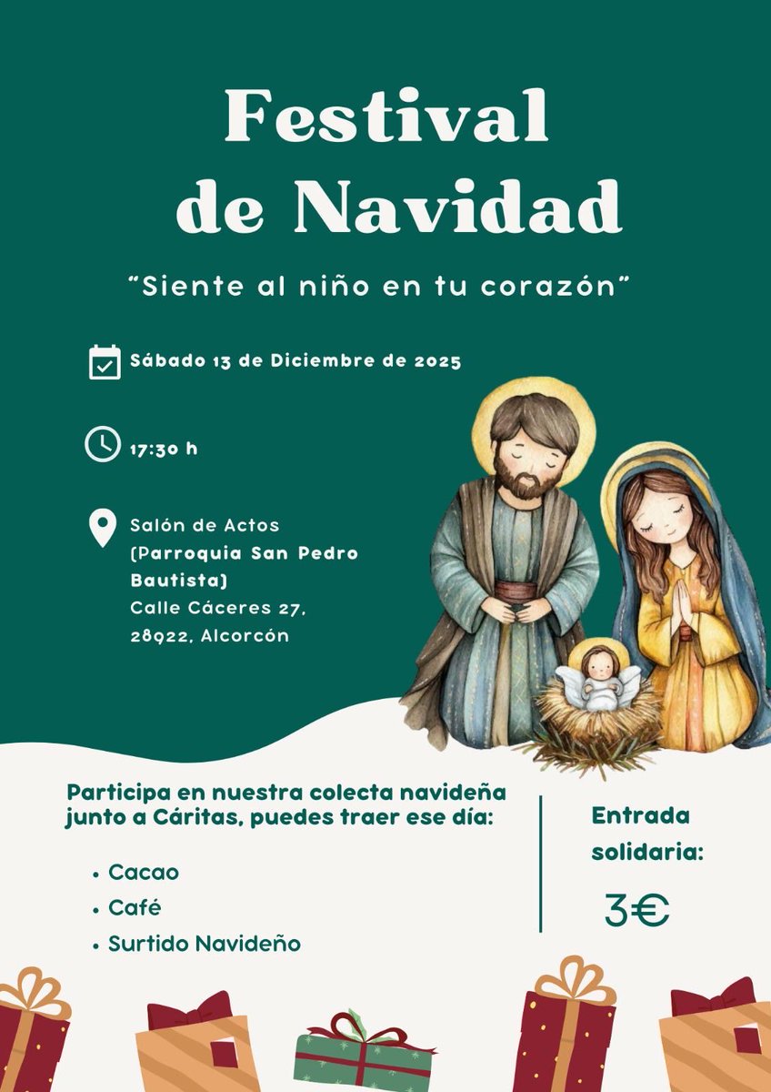 El sábado 13/12, gran festival de Navidad, preparado un año más con mucha ilusión por los grupos de Pastoral Juvenil de la parroquia.