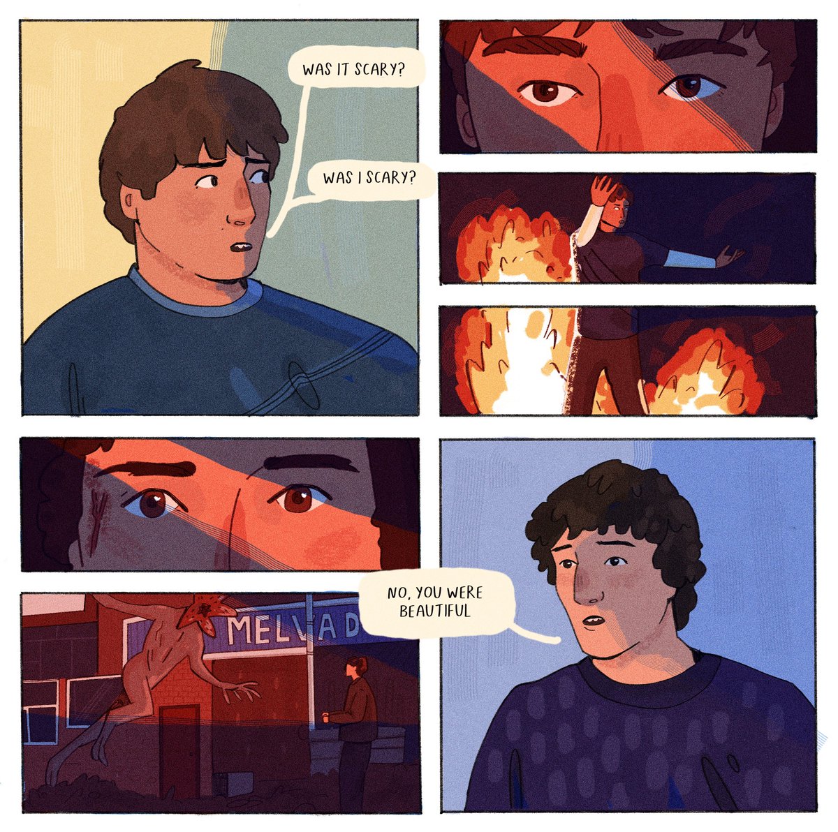 elbiszaptron's tweet photo. how could i possibly resist a good wolfstar reference #byler #bylerrrr https://t.co/q0efWxhMhI