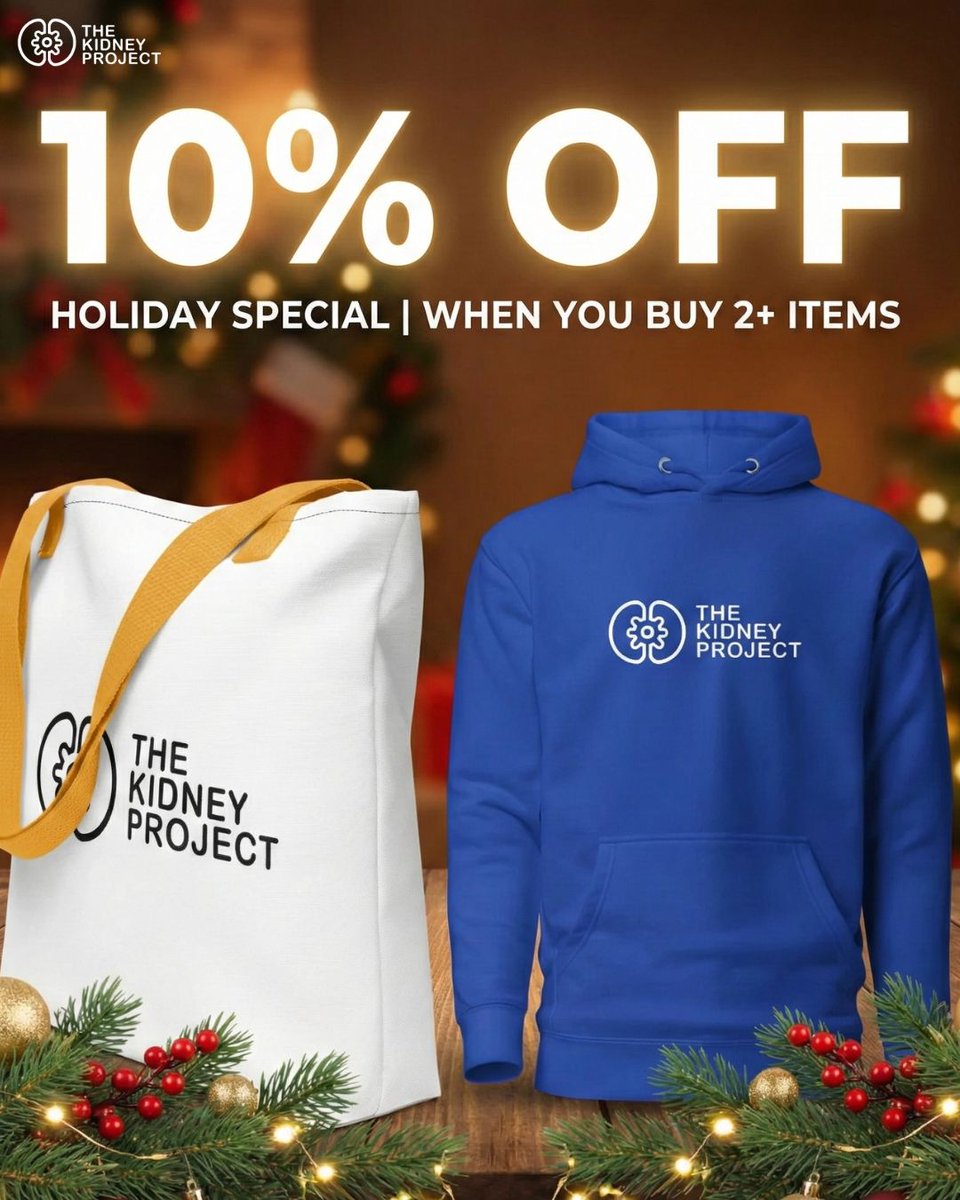 ✨ Holiday Special from The Kidney Project ✨
Visit thekidneyproject.info
Get 10% OFF when you buy 2+ items
Ends Dec 31, 2025 🎁