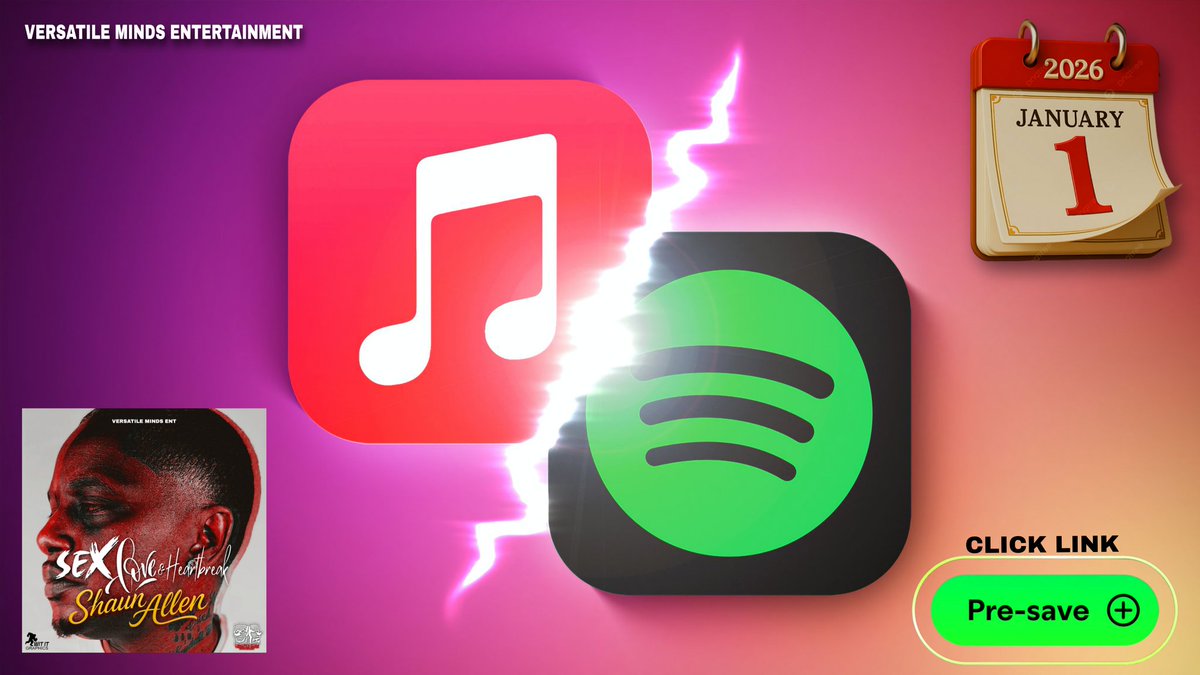 7foota's tweet photo. SHAUN ALLEN "SEX, LOVE &amp; HEARTBREAK" ALBUM 
JANUARY 1ST, 2026... CLICK LINK TO PRE-SAVE NOW!!

APPLE MUSIC × SPOTIFY USERS....
https://t.co/ZafC8UWL5w

MUSIC WILL BE AVAILABLE ON ALL MUSIC AND SOCIAL PLATFORMS 
SEARCH: SHAUN.ALLEN (DON'T FORGET THE DOT) https://t.co/XuKKzTKKWv