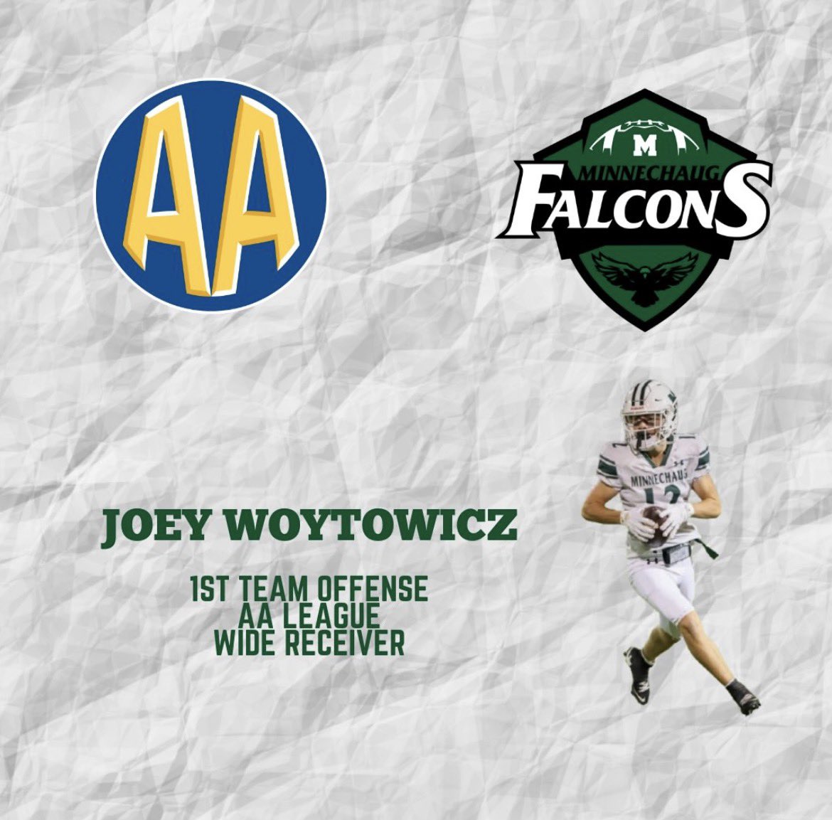 Honored to be named 1st Team All-League Wide Receiver!

<a href="/CoachWNickCC/">Coach Nickerson</a> <a href="/CoachPanasci/">Eric Panasci 🏈</a> <a href="/MinnechaugFB/">Minnechaug Football</a>