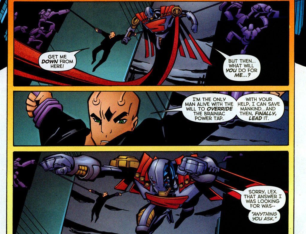 What do you mean if we don’t have at least one a scene of Lex being tied in MoT 2027?