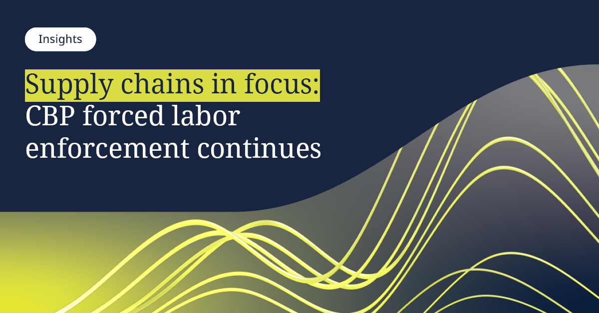 DLA_Piper's tweet image. United States #CPB recently issued its fourth #WithholdReleaseOrder of 2025 to detain imports manufactured in Mauritius by Firemount Group Ltd., signaling continued prioritization of forced labor enforcement across global supply chains. #ConsumerGoods 

spr.ly/6015CB5UU