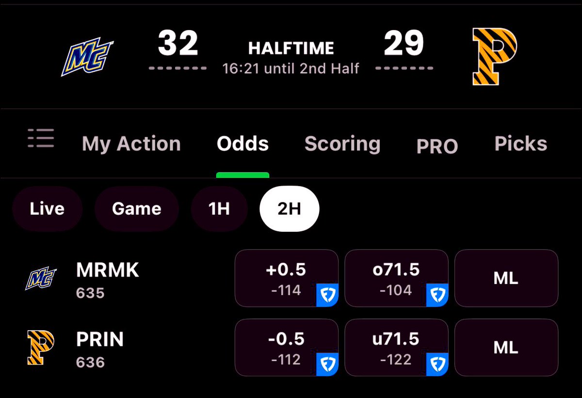 TweetyFades's tweet image. #2H play for Merrimack game.

10* Under 71.5 (-105)

Good luck!
#VIPS⭐️
