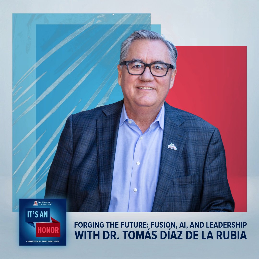 We were honored to have a conversation with Dr. Tomás Díaz de la Rubia, Senior Vice President for Research and Partnerships at <a href="/uarizona/">University of Arizona</a>, on the university’s growing initiatives in AI and fusion energy. 

itsanhonor.transistor.fm/episodes/forgi…

<a href="/uazresearch/">University of Arizona Research</a>
<a href="/tddlr/">T Diaz de la Rubia</a>