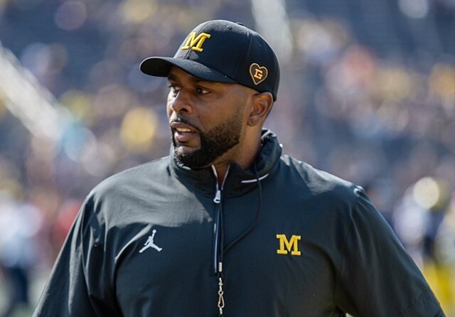 The whistle was blown on Michigan head coach Sherrone Moore, fired for an inappropriate relationship with a staff member. In football terms, it was illegal use of his hands. #michigan #sherronemoore