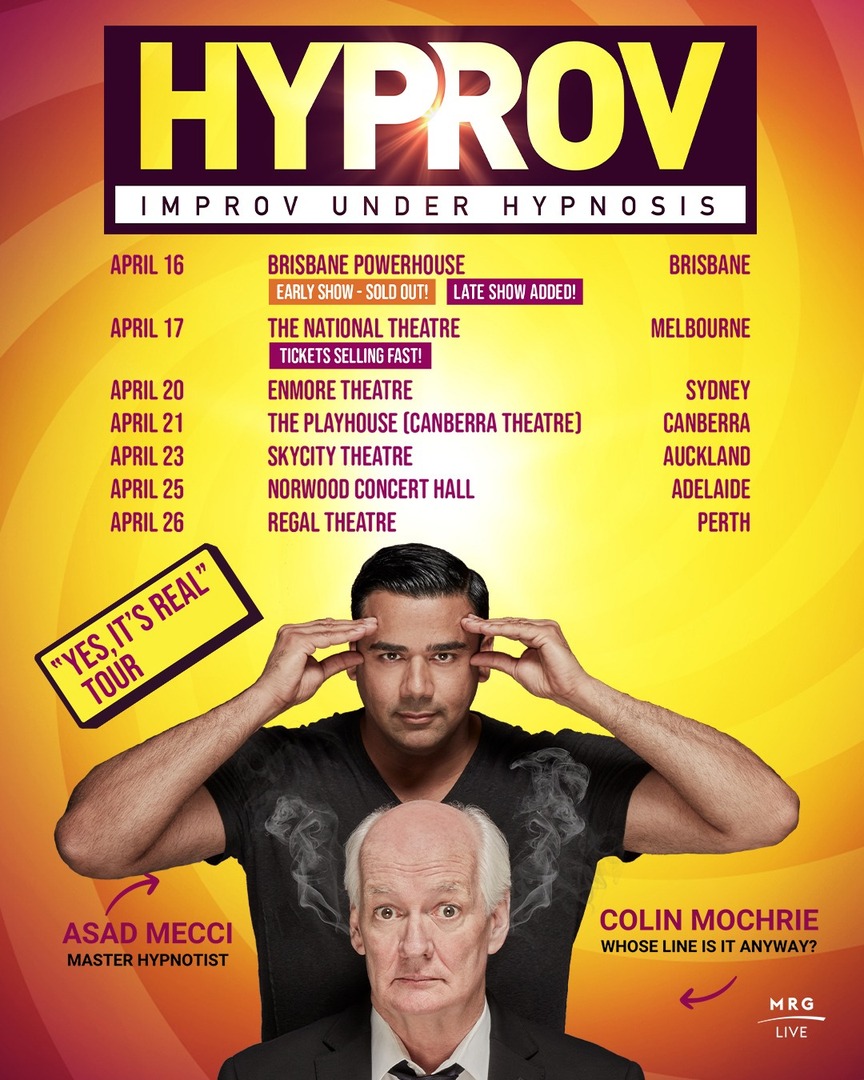 MRGLiveOfficial's tweet photo. NEW SHOW ADDED 🚨  Due to overwhelming demand, a second @HYPROV show has been added in Brisbane for next year!

Tickets for all shows are on sale now! Don't miss out.
🔗: https://t.co/twuLrFIOtg https://t.co/COoo8YEimC