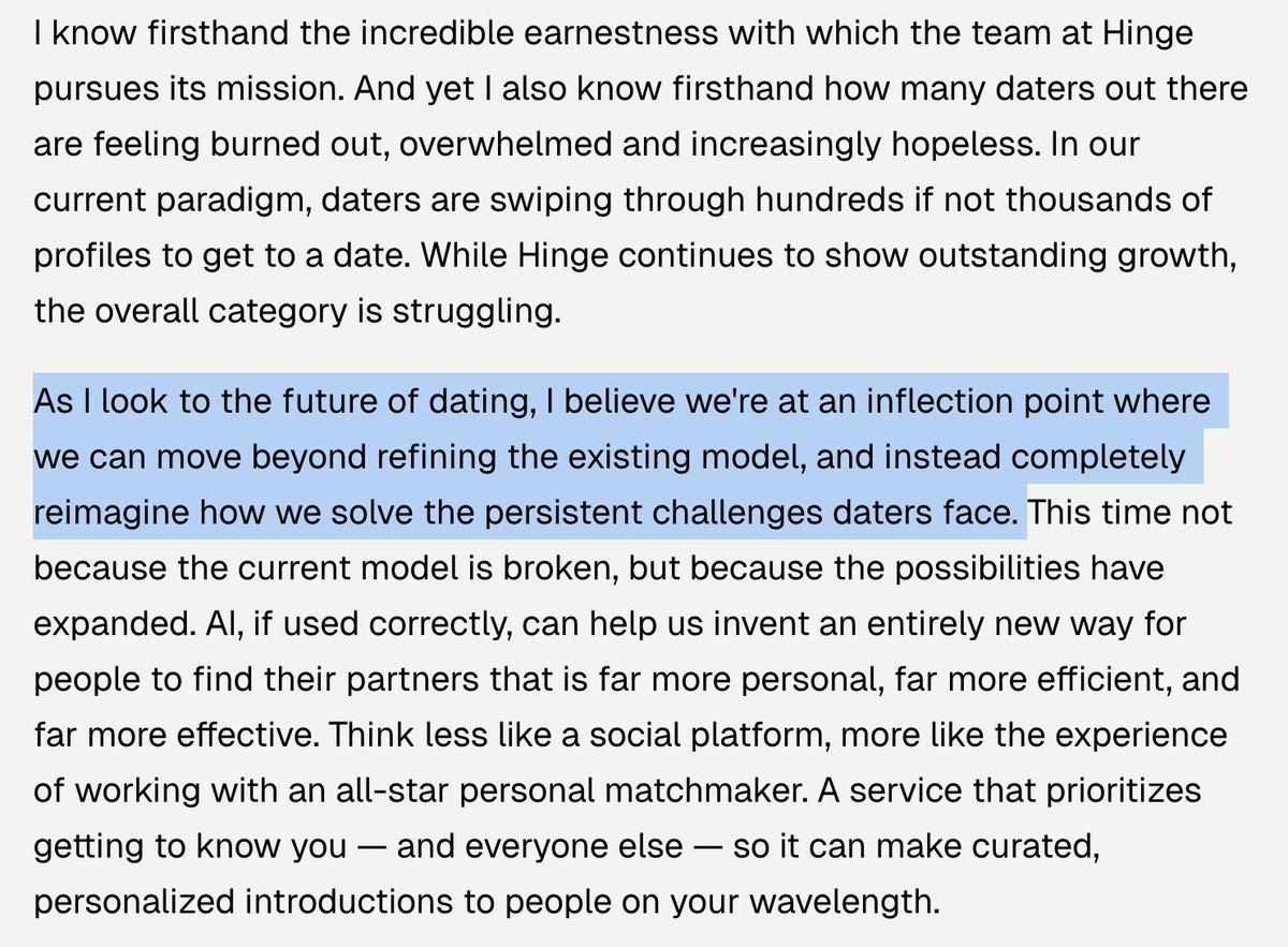 O fundador e CEO do Hinge acaba de se demitir para lançar um novo aplicativo de namoro com inteligência artificial.
El