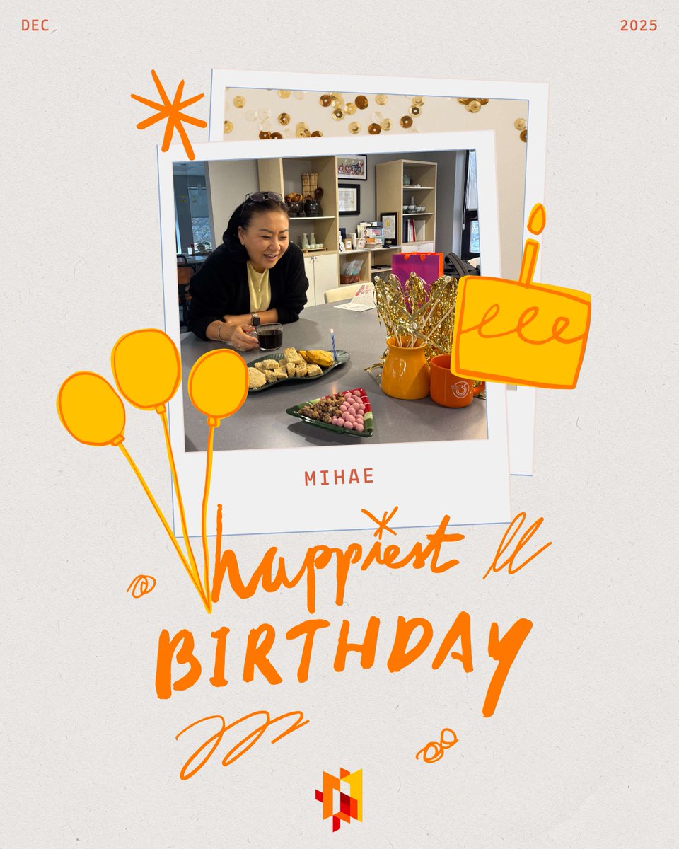 Earlier this week, we celebrated our fearless leader, Mihae!🎉 Gimga thrives because of her dedication, vision, and all the hats she wears. We’re endlessly grateful for everything she does.🧡
-
#gimgagroup #birthday #design #graphicdesign #marketing #events #creativebusiness