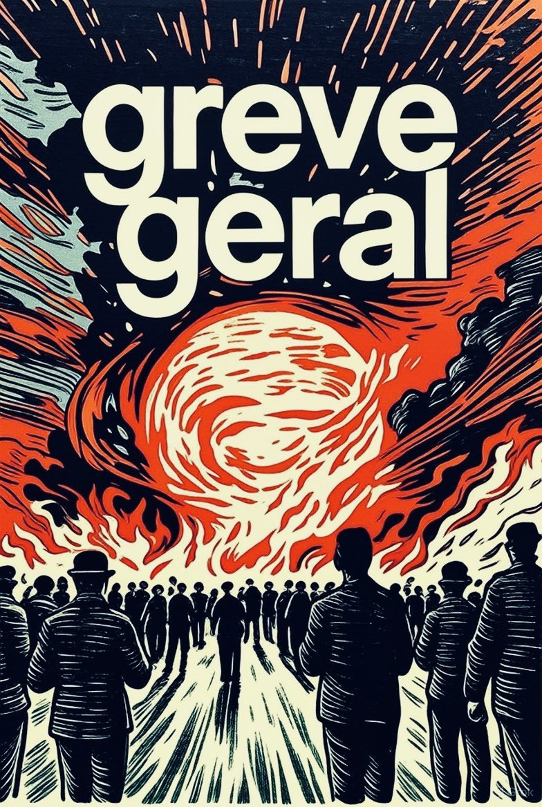 Xilogravura da meia-noite.