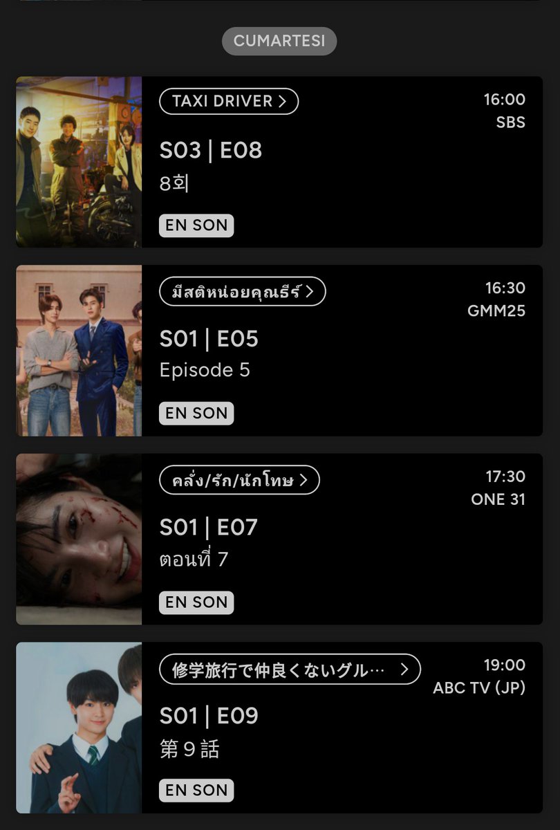 Ben cumartesi olmak istiyorum