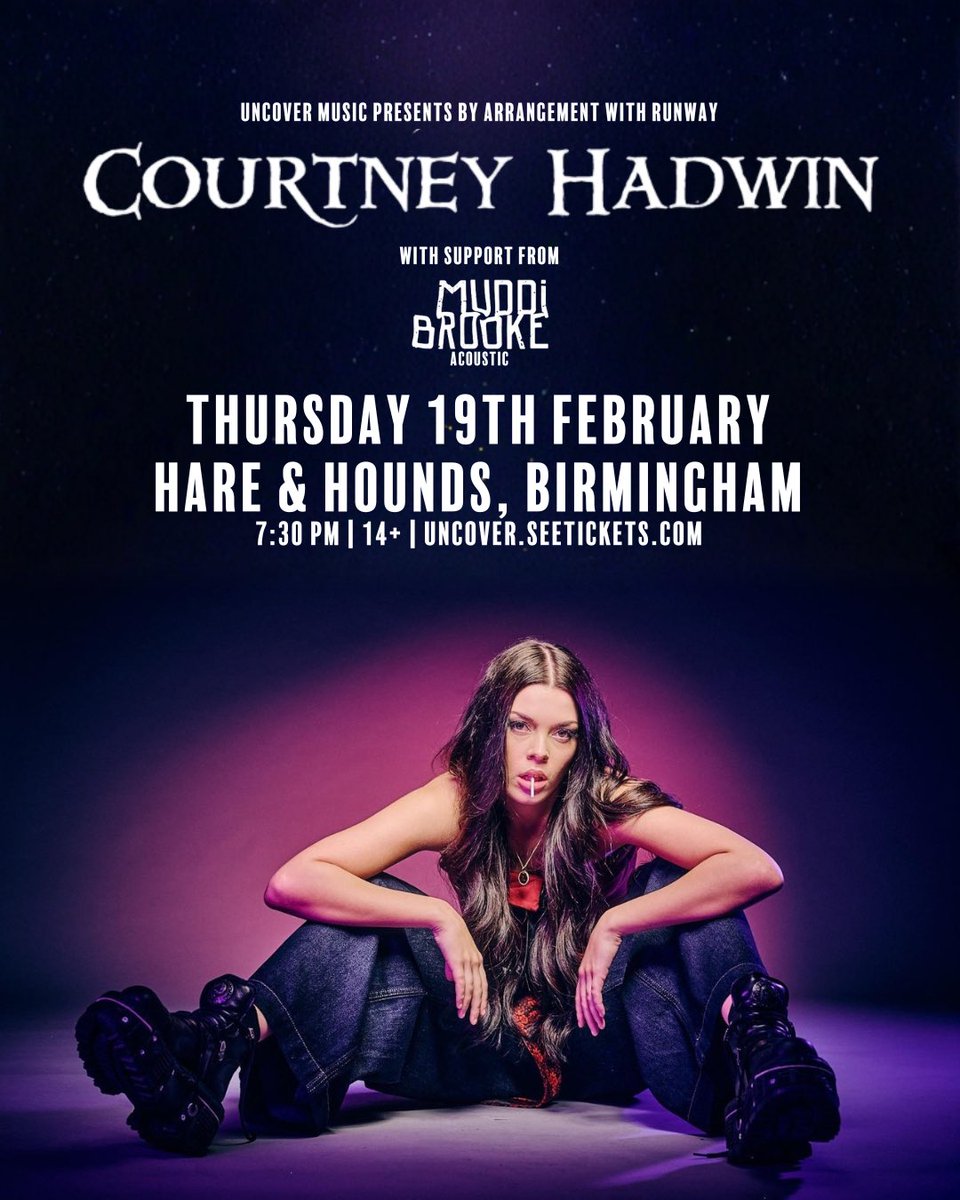 CourtneyHadwin's tweet photo. INTRODUCING @MuddiBrooke WHO WILL BE JOINING US IN BIRMINGHAM AND LONDON! Get your tickets now on my website xoxox https://t.co/orlck4YT3p
