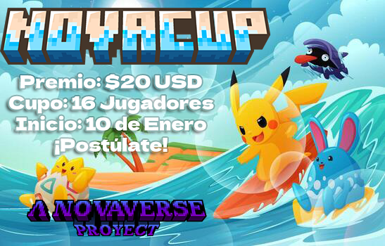 🏆 ¡Llega el Torneo Pokémon NovaCup! 🏆
16 Entrenadores. 1 Mes de Supervivencia. 1 Solo Ganador.
💰 Premio: $20 USD 
👥 Cupo: 16 Jugadores
📅 Inicio: 10 de Enero
📝 ¡Postúlate!
forms.gle/CwgKDNLXr1gF52…

#Minecraft #Cobblemon
