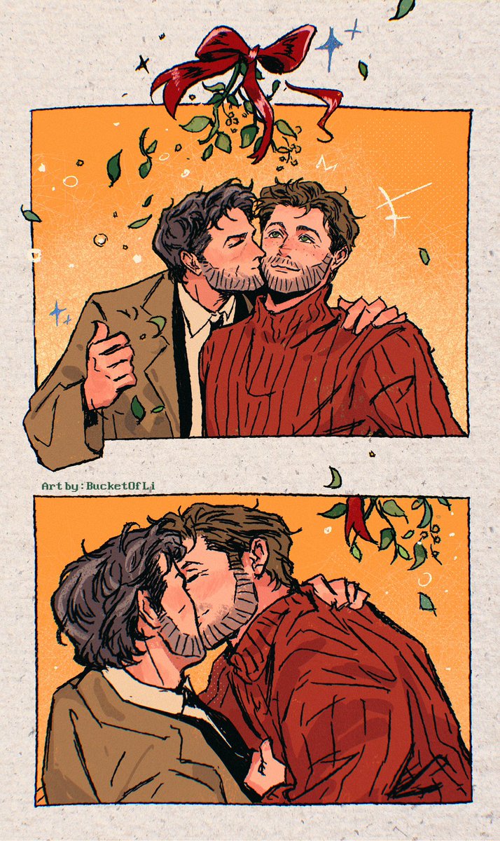 li_bucket's tweet photo. 🍃December 10th 
angel trick on mistletoe :))
#destiel https://t.co/jLYkoYuhHe