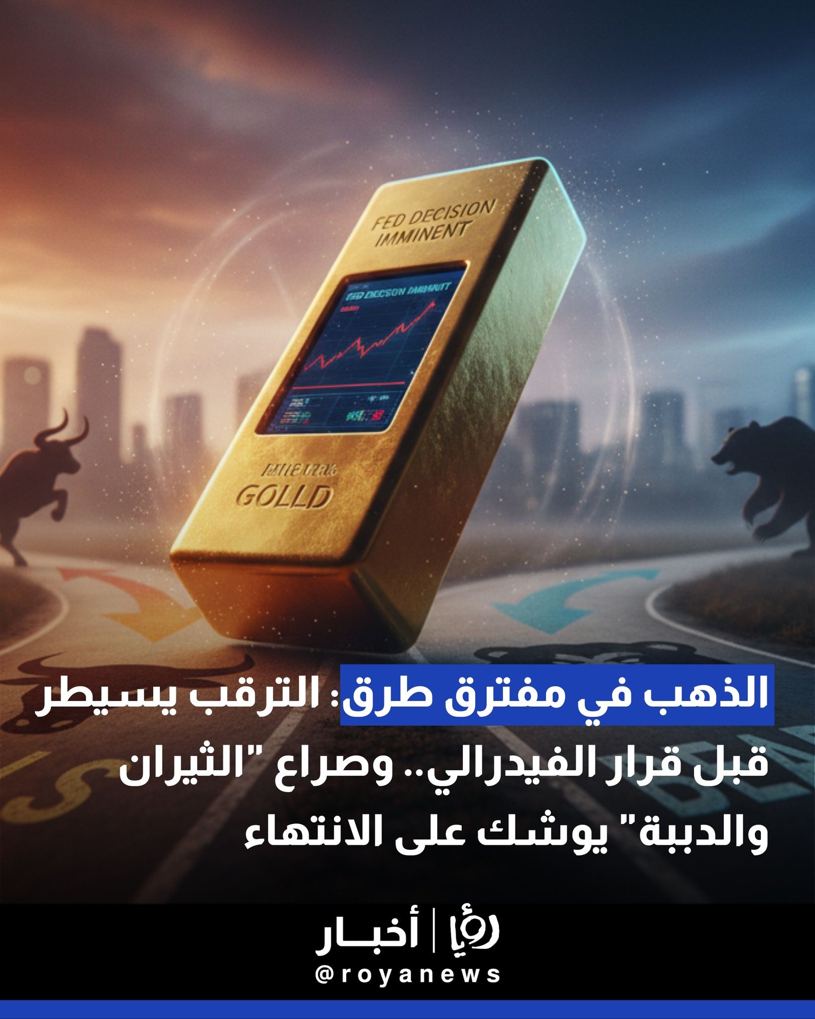 الذهب في مفترق طرق: الترقب يسيطر قبل قرار الفيدرالي.. وصراع "الثيران والدببة" يوشك على الانتهاء 