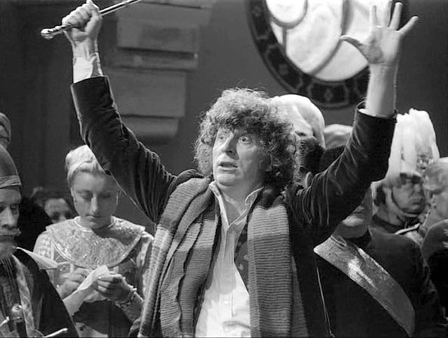 Tom Baker during "The Androids of Tara". #TomBaker #DoctorWho #FourthDoctor