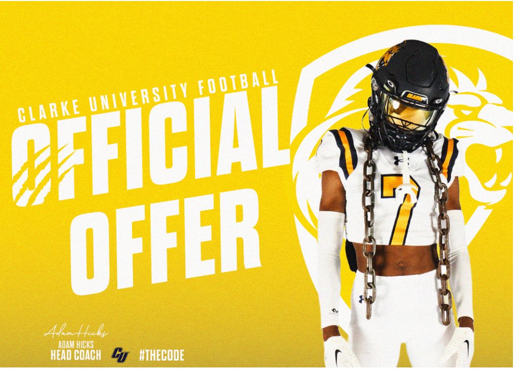 NehemiahPr1nce's tweet photo. After a great conversation with @CoachMurray79 I’m blessed to receive my 5th offer to Clarke University https://t.co/dJjUpSolZ9