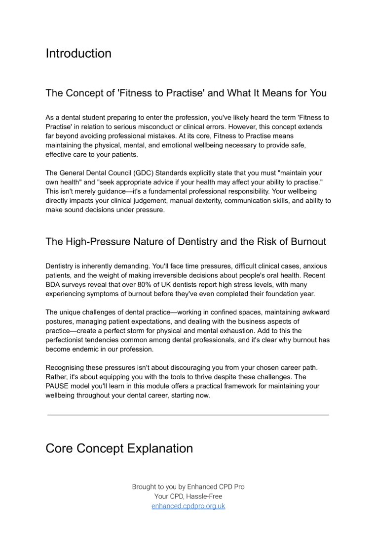 EnhancedCPDPro's tweet photo. Enhanced CPD SkillBytes: Fitness to Practise: The PAUSE Model for Self-Care | Claim your certificate by passing the test at https://t.co/qNUn0e74NZ https://t.co/9OGKhySZsd