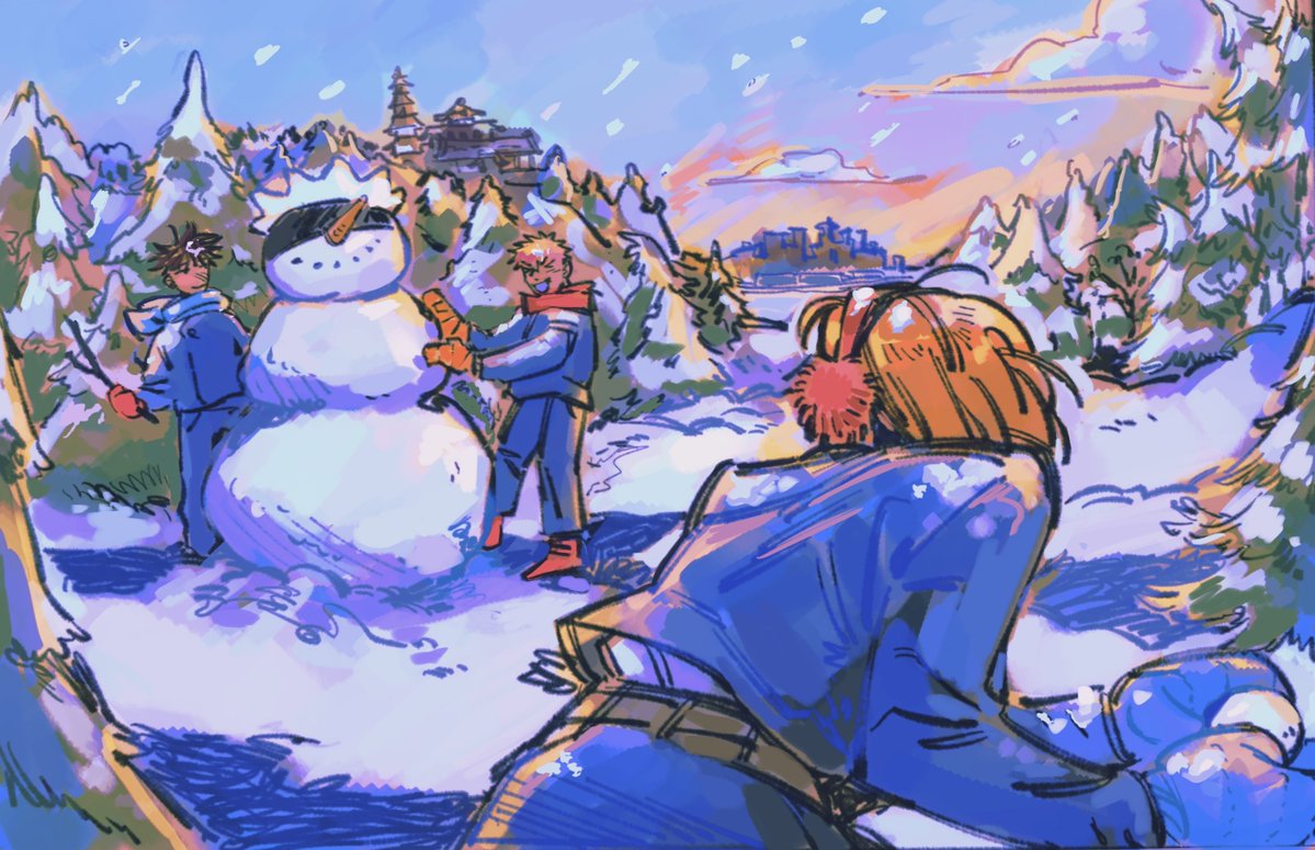 Nate coloured my snowjoman doodle 🥹 everyone say thank you Nate