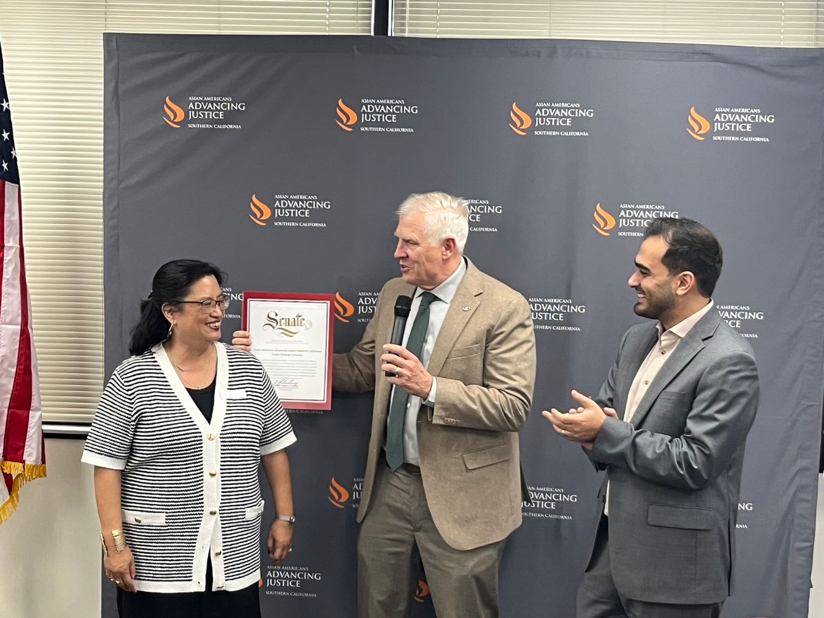 SenatorUmberg's tweet photo. Congratulations to Asian Americans Advancing Justice Southern California on their new home in Anaheim -  with one of the largest API communities in California, AJSOCAL's presence in OC will be a tremendous help to our community members! https://t.co/nxW1UreTFm