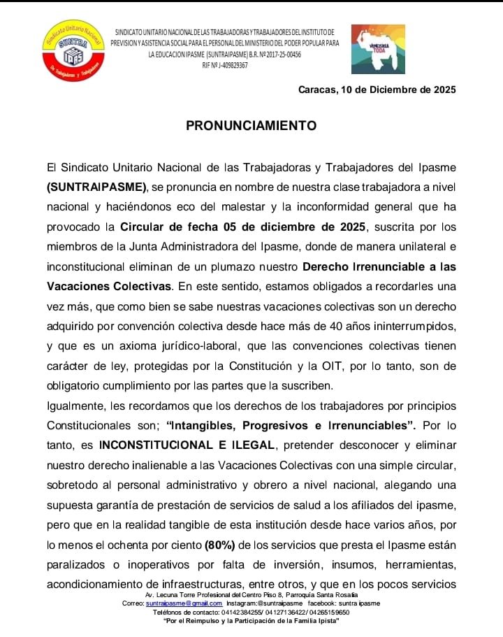 Marbabric17's tweet photo. Atropello al personal que labora en el @IpasmeOficial, @MPPEGestionHuma, Ministerio de Educación en Venezuela, Ministerio del trabajo en Venezuela: https://t.co/eoJlAMlNQj
