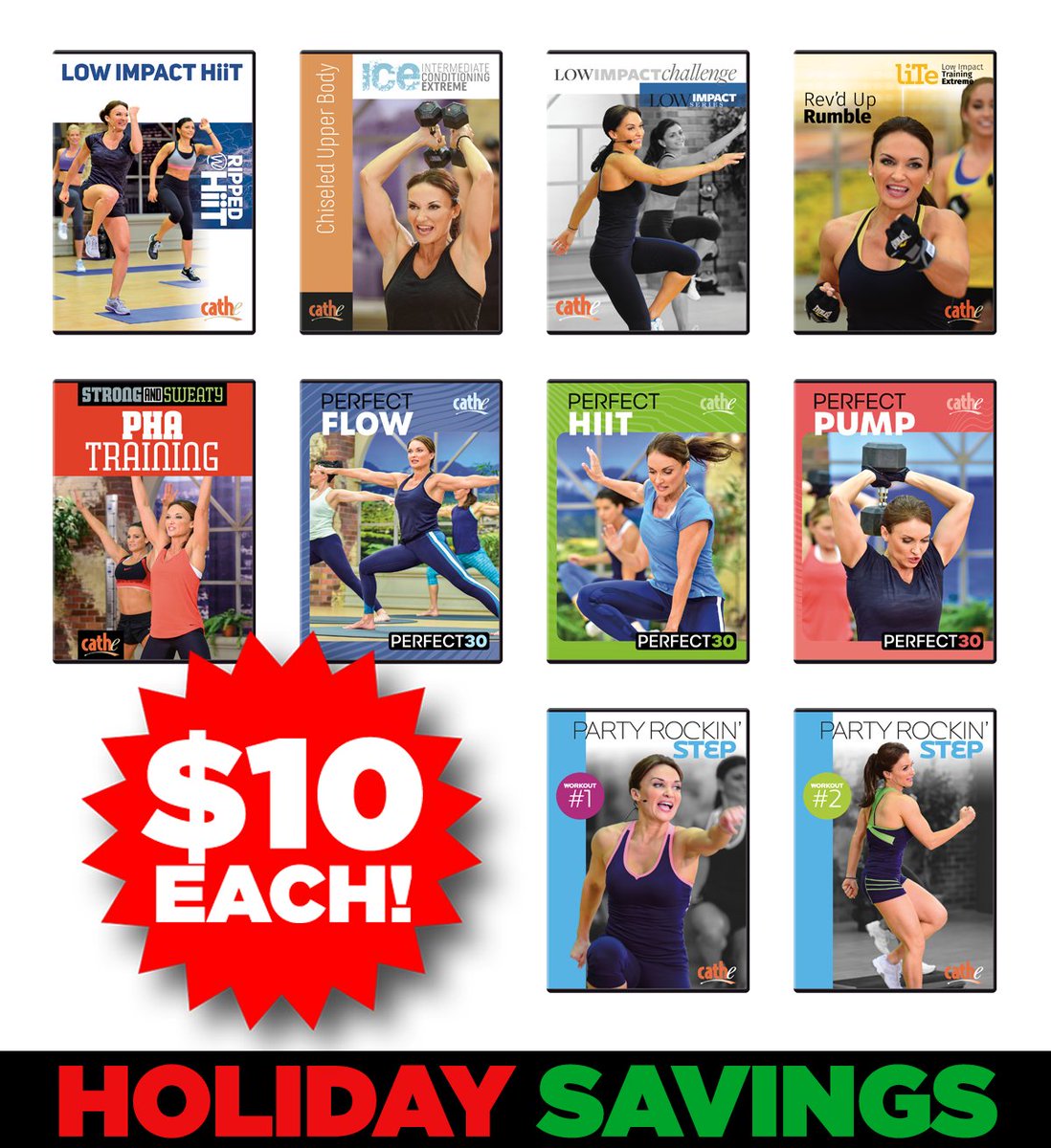 CatheFriedrich's tweet photo. Cathe Holiday Special

Miss out during Black Friday–Cyber Monday? These 10 popular DVDs sold out fast… but they’re officially BACK and just $10 each! 👉
https://t.co/wd2Ps4tvsk

Don’t wait—quantities are limited, and they’ll be gone again before you know it! Order yours now! 👉 https://t.co/wd2Ps4tvsk

#exercise #HomeWorkouts #TrainWithCathe #CatheSale