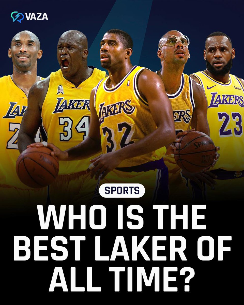 Hoopss's tweet image. Who is the best Laker EVER? 

Let’s settle this RIGHT NOW on the @vazainc website! 

Choose your pick and get PAID REAL CASH if they win. ⤵️👀

Vazainc.com
