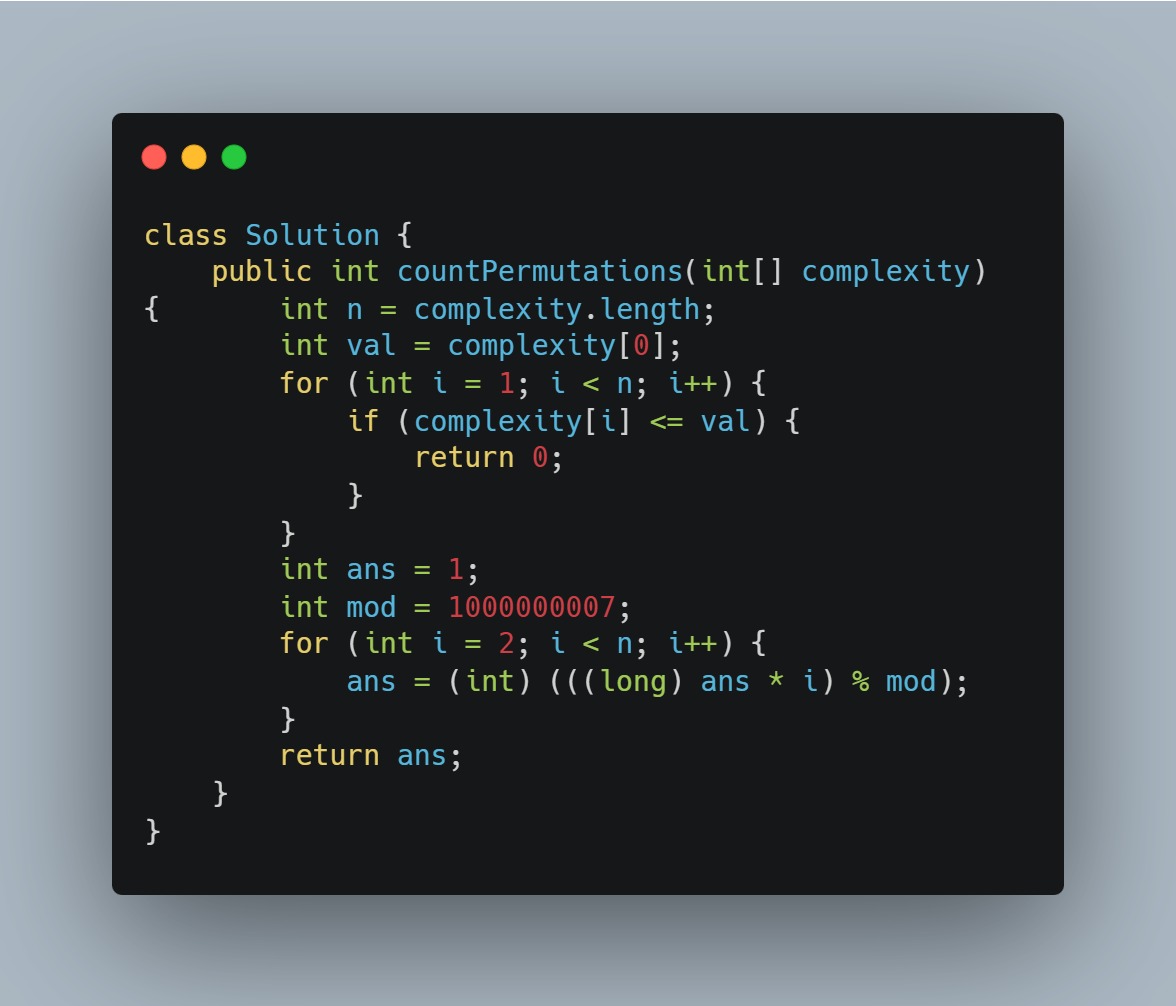 shamkyLearns's tweet image. Day 86 ✅

🔹Solved #LeetCode daily: 
3577. Count the Number of Computer Unlocking....
🔹Solved 3 questions on #codechef contest.

Brick by brick 🧱 
#DSA #Contest