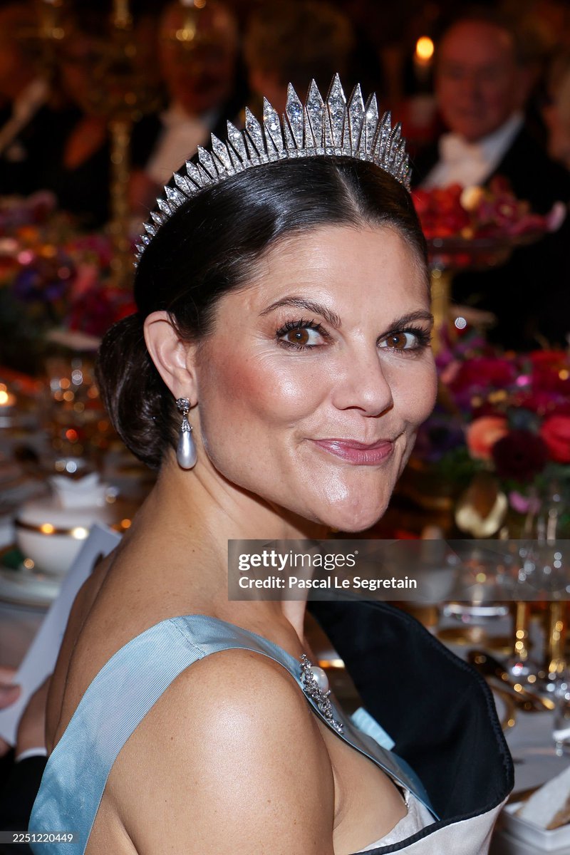 Crown Princess Victoria at the Nobel Prize Banquet.

📸 Pascal Le Segretain // Getty Images