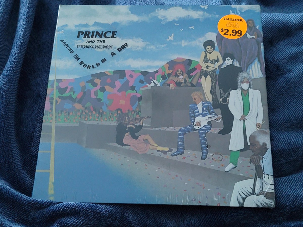 Knightvizon's tweet photo. @prince I did purchase the remastered vinyls & cd. I've even attached a photo a rare original from 1985 I have in my collection. Notice the sticker on the rare copy from 1985. #Prince #Aroundtheworldinaday #ATWIAD https://t.co/mTYej3Q3fZ