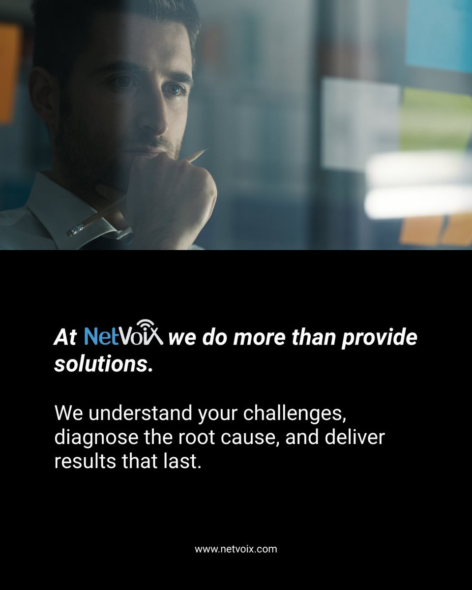 netvoix's tweet image. A solution only works when the real problem is understood.

That’s why we diagnose first and implement second — results last longer.

#ITStrategy #Infrastructure #NetVoiX
