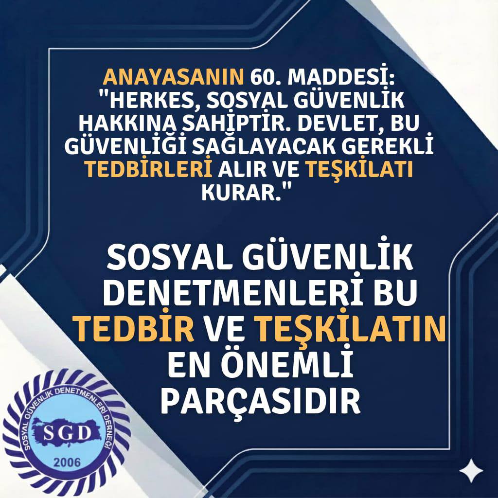Devletin kılcal damarları gibi sahada yağmur çamur demeden herkese temas eden, rehberlik eden, önleyen, yaptırım uygulayan ve temsil eden #SGKDenetmenleri görmezden gelinemez.
