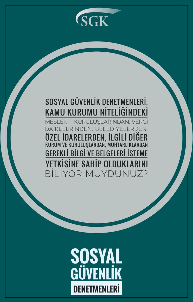 #SGKDenetmenleri