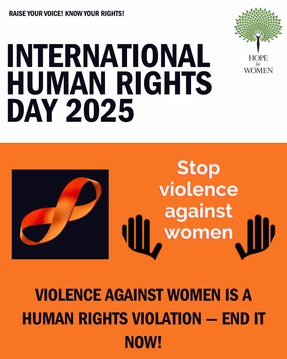 Women’s Rights Are Human Rights! No Exceptions! 

#HumanRightsDay #16DaysOfActivism #WomensRights #EndViolenceAgainstWomen #HFWMv