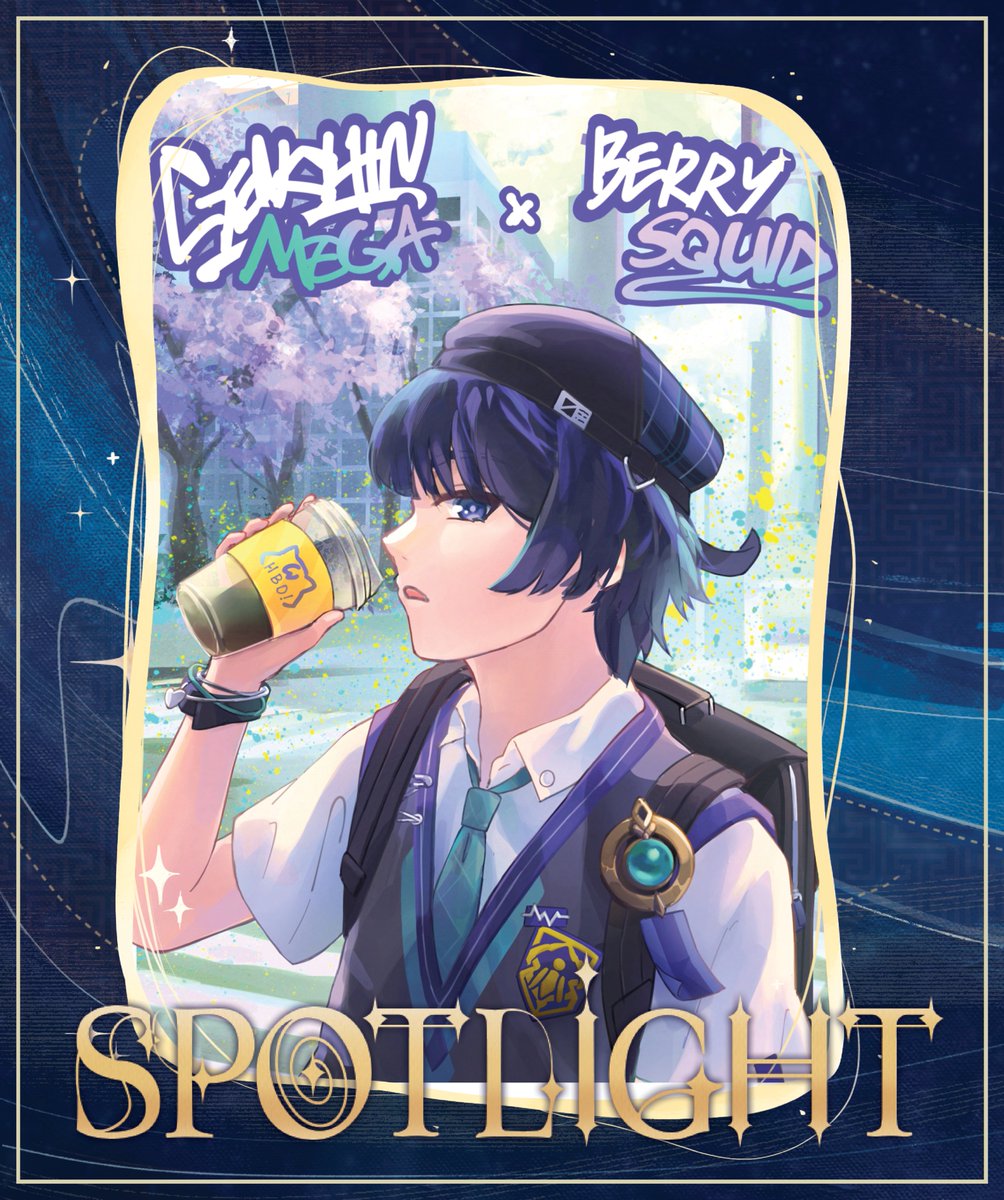 🔶 CONTRIBUTOR SPOTLIGHT 💠

Welcoming <a href="/berrysquid/">berry the squid 🍓✨</a> as our Merch Artist! 
They've always loved the way Guizhong and Zhongli are written, and it brings them excitement to tell little stories of them through their work. 

#Guizhong #Zhongli #Guili #Genshinimpact