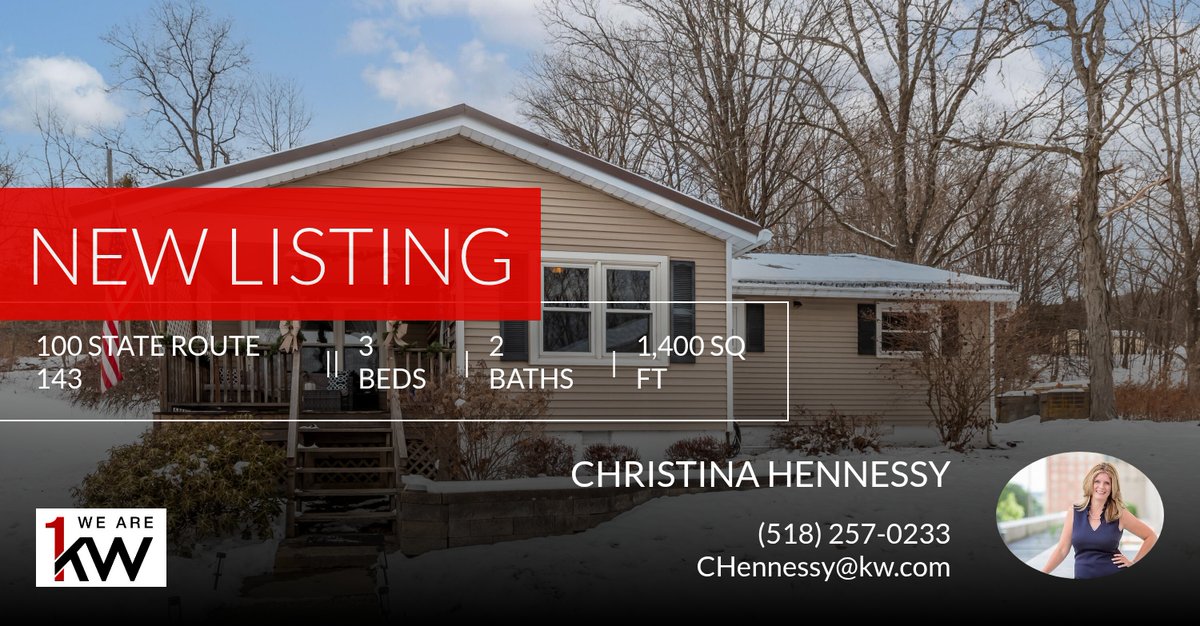 CallChrisy's tweet photo. 📍 New Listing 📍 Take a look at this fantastic new property that just hit the market located at 100 State Route 143 in Westerlo. Reach out here or at (518) 257-0233 for more information

Call on Chrissy! https://t.co/ArkVzeTobd https://t.co/YgnYXk1N5S
