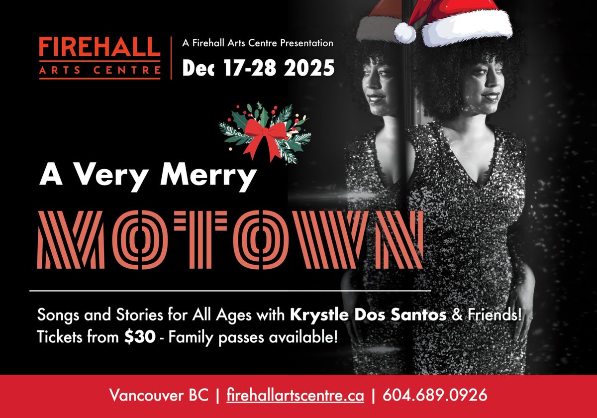 jturnerentgroup's tweet image. Krystle Dos Santos returns to The @firehallarts Centre with A Very Merry Motown Dec 17-28

Tickets and info here bit.ly/3KDQPWu

Krystle Dos Santos
bit.ly/4q1u79K