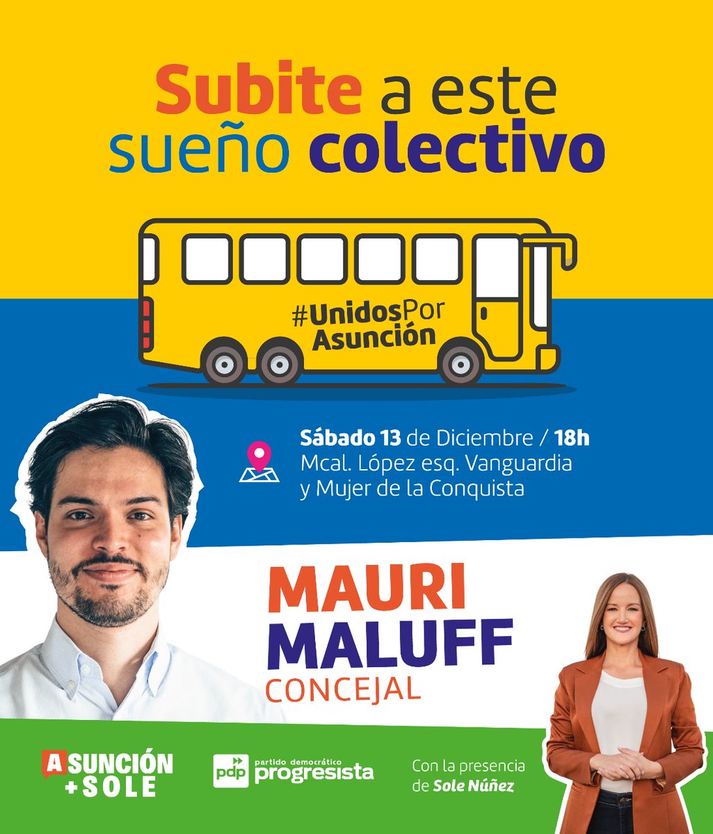 #AsunciónNosUne 

#SoleIntendenta

#MauriConcejal