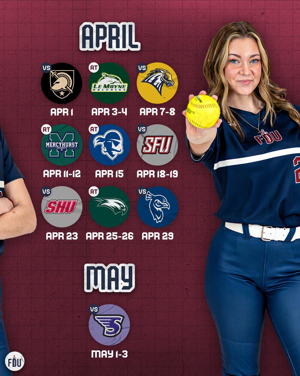 FDUKnightsSB's tweet image. the 2026 schedule is HERE‼️

#uKNIGHTED | @necsoftball